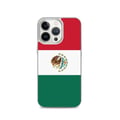 Miniatyrbild 1 av 2: Telefonfodral – Mexikos flagga – Kompatibel med iPhone 13 Pro – Mjukt fodral – Slitstarkt och stöttåligt – Silikon – Pixelforma