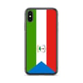 Miniatyrbild 1 av 2: Telefonfodral – Ekvatorialguinea flagga – Kompatibel med iPhone XS Max – Mjuketui – Slitstarkt och stötresistent – Pixelforma