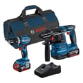 Miniatyrbild 1 av 3: Combo-Kit - Bosch Professional - GSB 18V-45 + GBH 18V-22 - 2 batterier 4Ah - Laddare GAL 18V-40 - Verktygsbag