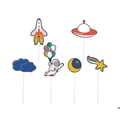 Miniatyrbild 1 av 2: Tårtstickor - PTIT CLOWN - Set om 6 - Flerfärgad - Dekorativa - Festliga