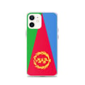 Miniatyrbild 1 av 2: Mobilskal – Eritreas flagga – Kompatibel med iPhone 12 – Mjuk fodral – Slitstark och stöttålig – Silikongummi – Pixelforma