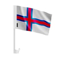Miniatyrbild 1 av 2: Färöarna Bilflagga – 14 x 21 cm – Polyester Tyg – Fäste på Fönster – 20 stycken – Pixelforma