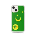 Miniatyrbild 1 av 2: Telefonfodral – Cocosöarnas flagga – Kompatibel med iPhone 14 – Mjuk fodral – Slitstark och stötresistent - Silikon - Pixelforma