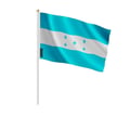 Miniatyrbild 1 av 3: Mini-flaggor – Honduras – 14 x 21 cm – Att Hålla i Hand – Polyester - 100 stycken – Pixelforma