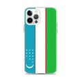 Miniatyrbild 1 av 2: Telefonfodral - PIXELFORMA - Uzbekistan flagga - Kompatibel med iPhone 12 Pro Max - Mjuk - Stötsäker