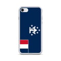 Miniatyrbild 1 av 2: Telefonfodral – Franska Antarktis Flagga – Kompatibel med iPhone 7 – Mjuk Fodral – Stötsäker och Motståndskraftig – Pixelforma