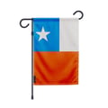 Miniatyrbild 1 av 3: Chilenska Trädgårdsflagga – 32 x 47.5 cm – Hållbar Polyester – Horisontellt Format – Utomhus – Pixelforma