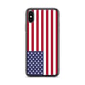 Miniatyrbild 1 av 2: Telefonfodral – USA:s flagga – Kompatibel med iPhone XS – Mjuk Fodral – Hållbar och Stötsäker – Silikon – Pixelforma