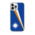Miniatyrbild 1 av 2: Telefonfodral – Marshallöarnas flagga – Kompatibel med iPhone 13 Pro Max – Mjuk fodral – Slitstark och stötabsorberande – Silikon – Pixelforma