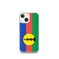 Miniatyrbild 1 av 2: Telefonfodral – Nya Kaledoniens flagga – Kompatibel med iPhone 13 mini – Mjuk fodral – Slitstark och stöttålig – Pixelforma