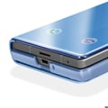 Miniatyrbild 3 av 5: Skyddsfodral - AVIZAR - Galaxy Z Fold 7 - Clear View - Videostöd - Blå