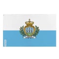 Miniatyrbild 1 av 3: San Marinos flagga – 160 x 240 cm – Hållbar polyester – 2 metalöglor – Inomhus / Utomhus – Pixelforma
