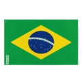 Miniatyrbild 1 av 3: Brasiliens flagga – 192 x 288 cm – Hållbar polyester – 2 metallöglor – Inomhus / Utomhus – Pixelforma