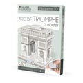 Miniatyrbild 3 av 4: 3D-modellpussel - Triumfbågen - Grå - 54 st