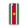Miniatyrbild 1 av 2: Mobilskal – Surinams flagga – Kompatibel med iPhone 8 Plus – Flexibelt skydd – Slagtåligt och stöttåligt – Silikon – Pixelforma