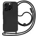 Miniatyrbild 1 av 5: Coque - iPhone 16 Pro - Semi Rigid - Soft Touch - Justerbar Snor Sort