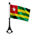 Miniatyrbild 1 av 3: Cykelflagga Togo i Polyester – 14 x 21 cm – Cykelflagga – 10 stycken