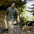Miniatyrbild 3 av 3: Fiskars 1069107 yxa 710 mm 1770 g huvudvikt 1217 g