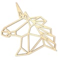 Miniatyrbild 1 av 2: MégaCréa DIY - Dekoration Unicorn origami i trä 20 cm