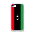 Miniatyrbild 1 av 2: Telefonfodral – Libyens flagga – Kompatibel med iPhone 6S – Mjukt fodral – Slitstarkt och stötsäkert - Silikon - Pixelforma