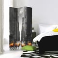 Miniatyrbild 3 av 4: Legendarte - Skärm - Skiljevägg med dubbelsidigt tryck Nyc Cab cm. 110x150 (3x)