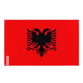 Miniatyrbild 1 av 3: Albaniens flagga – 192 x 288 cm – Hållbar polyester – 2 metalöglor – Inomhus / Utomhus – Pixelforma
