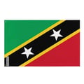 Miniatyrbild 1 av 3: Flagga för Saint Kitts och Nevis – 192 x 288 cm – Polyester – Metallöglor – Hållbar