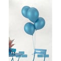 Miniatyrbild 1 av 2: Födelsedagsballong krom - PTIT CLOWN - Ø 30 cm - paket med 10 - Blå - Klassisk ballong