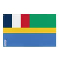 Miniatyrbild 1 av 3: Gabonska republikens flagga – 90 x 150 cm – Polyester – Järnöglor – Hållbar