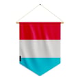 Miniatyrbild 1 av 3: Fanion – Luxemburgs flagga – 30 x 45 cm – Polyester – Att hänga – Pixelforma