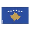 Miniatyrbild 1 av 3: Kosovas flagga – 192 x 288 cm – Hålltåligt Polyester – 2 Metalöglor – Inomhus / Utomhus – Pixelforma