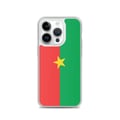 Miniatyrbild 1 av 2: Telefonfodral – Burkina Fasos flagga – Kompatibel med iPhone 14 Pro – Mjuk skal – Slitstark och stöttålig - Silikon - Pixelforma