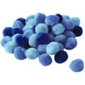 Miniatyrbild 1 av 2: 15 mm blå gradient pompoms x 45