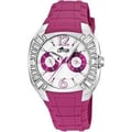 Miniatyrbild 1 av 3: Kvinnoarmbandsur - L15751-2 - Kvarts - Vit - Sport - Rund - Gummi