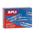 Miniatyrbild 2 av 2: Trombones - APLI - 26 mm - Förpackning med 100 - Galvaniserat stål - Metallisk