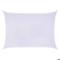 Miniatyrbild 1 av 4: Rektangulär solskyddsduk "Curacao" vit 4x3m i polyester - Hespéride