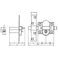 Miniatyrbild 2 av 2: Lås Fac 301-r/ 80-n cylinder 70