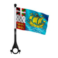 Miniatyrbild 1 av 3: Flagga Cykel Saint-Pierre-et-Miquelon i Polyester – 14 x 21 cm – Cykelflagga – 10 stycken
