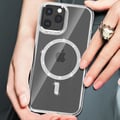 Miniatyrbild 3 av 5: Coque MagSafe för iPhone 11 Pro Silikon Glittrande Silver