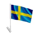 Miniatyrbild 1 av 3: Själlandsflagga Sverige – 14 x 21 cm – Mjuk polyester – Lätt att klistra – 1 styck – Pixelforma