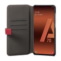 Miniatyrbild 3 av 4: Foliofodral - FACONNABLE - Samsung Galaxy A70 - Röd Läder - Halvstyv - Magnetflik