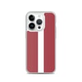 Miniatyrbild 1 av 2: Telefonfodral - PIXELFORMA - Lettlands flagga - Kompatibel med iPhone 14 Pro - Mjuk - Stötsäker