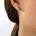Miniatyrbild 3 av 3: Örhängen - GUESS - UBE79050 - Rostfritt stål - Roséguld - Swarovski-kristaller