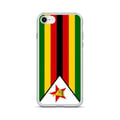 Miniatyrbild 1 av 2: Telefonfodral – Zimbabwe-flagga – Kompatibel med iPhone 8 – Mjuk etui – Slitstark och stöttålig - Silikon - Pixelforma
