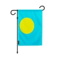 Miniatyrbild 1 av 3: Palauernas Trädgårdsflagga – 32 x 47.5 cm – Hållbar Polyester – Horisontellt Format – Utomhus – Pixelforma