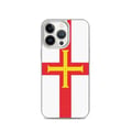 Miniatyrbild 1 av 2: Telefonfodral – Guernsey Flagga – Kompatibel med iPhone 13 Pro – Mjuk Fodral – Slitstark och Stötabsorberande - Silikon - Pixelforma