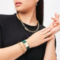Miniatyrbillede 1 af 3: Armbånd - DANIEL WELLINGTON - DW00400572 - Forgyldt - Krystaller - Længde 15,5 cm