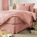 Miniatyrbild 2 av 2: Cache-sommier "Gaïa" alla dimensioner "Gaze de Coton" - Gaïa Rose Pêche - 180 x 200 cm - Gaia Rose Pêche -