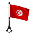 Miniatyrbild 1 av 3: Cykelflagga Tunisien i Polyester – 14 x 21 cm – Cykelflagga – 5 stycken