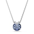 Miniatyrbillede 1 af 3: Collier - SWAROVSKI - Bella V - Blå krystal - Rhodineret metal - Længde 43 cm
